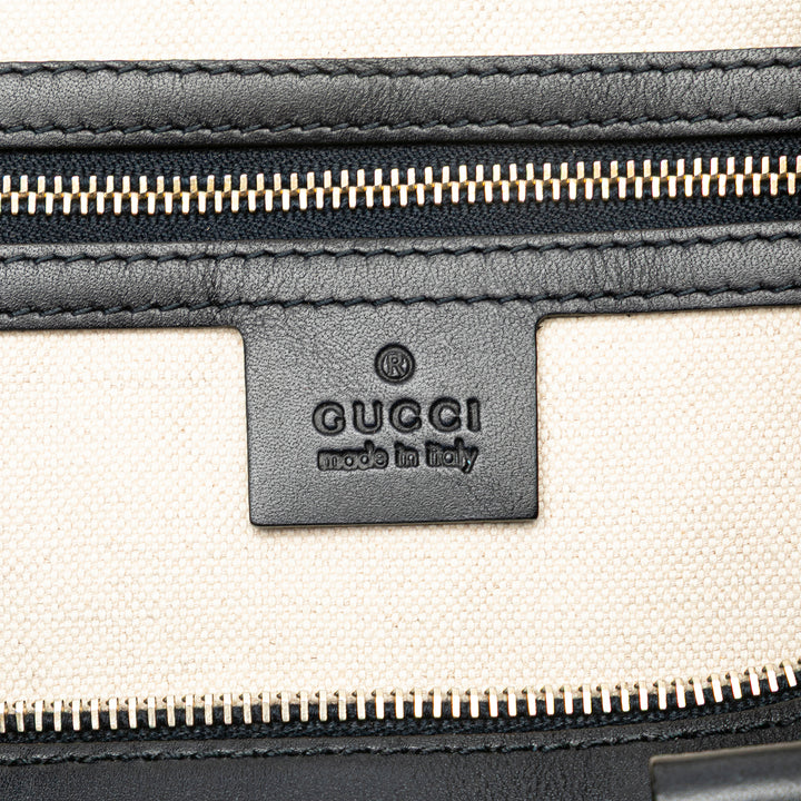 GG Canvas Web Joy Boston Bag Brown - Gaby Paris
