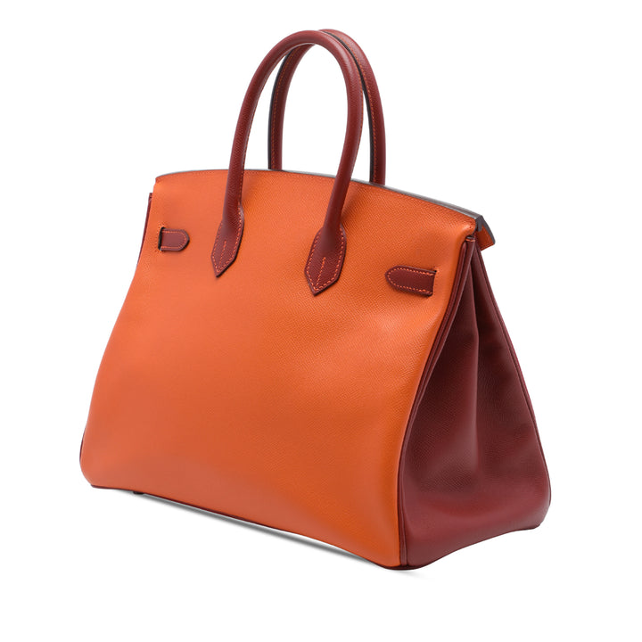Special Order Tricolore Birkin Retourne 35 Epsom Rouge