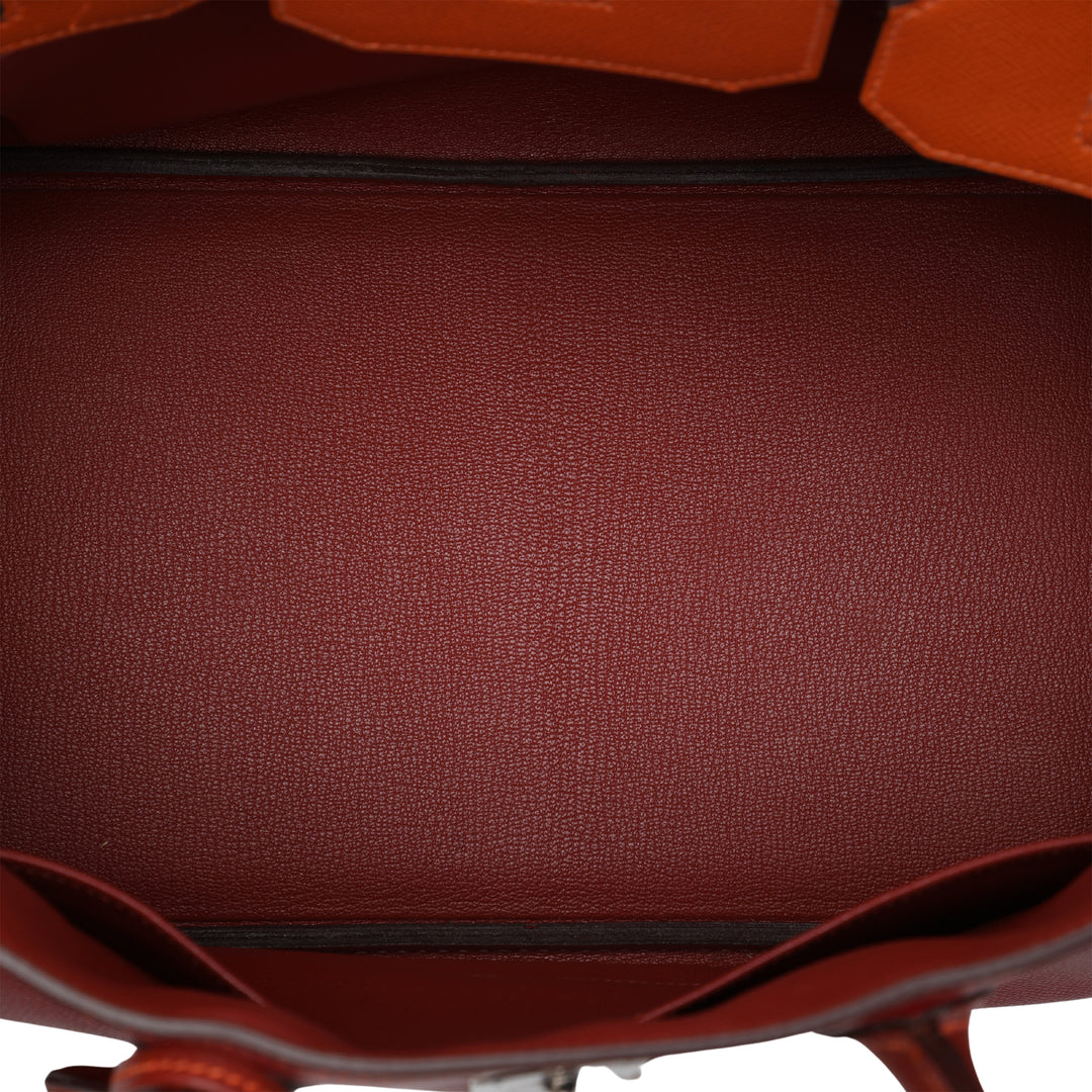 Special Order Tricolore Birkin Retourne 35 Epsom Rouge