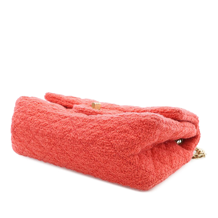 Chanel Mini Reissue 2.55 Tweed Simple rabat 224 Rouge