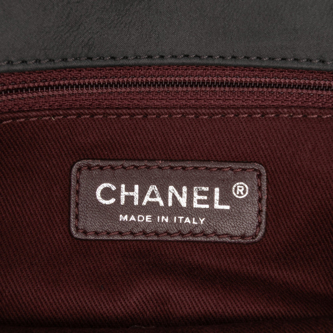 Chanel Diamond embossé New Chic à rabat Petit Cuir de veau