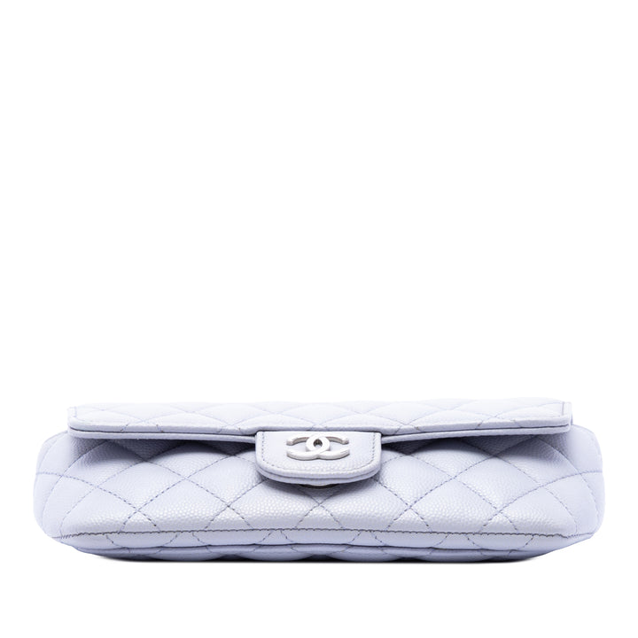 Chanel Étui CC Matelassé Sunglasses avec chaîne Cuir caviar Violet – vue 3 – GABY PARIS