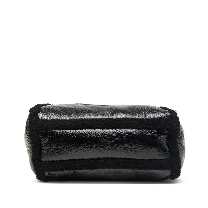 Shearling à finitions Soho Cellarius Cabas Moyen Noir
