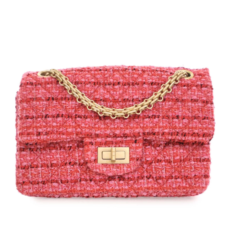 Chanel Mini Reissue 2.55 Tweed Simple rabat 224