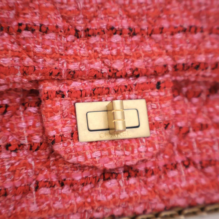 Chanel Mini Reissue 2.55 Tweed Simple rabat 224