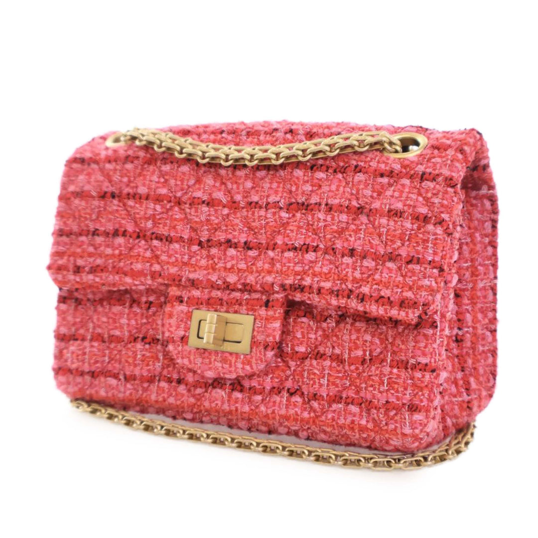 Chanel Mini Reissue 2.55 Tweed Simple rabat 224