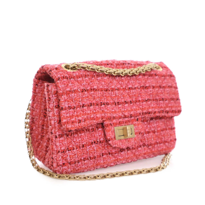 Chanel Mini Reissue 2.55 Tweed Simple rabat 224