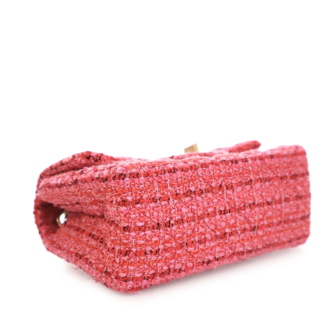 Chanel Mini Reissue 2.55 Tweed Simple rabat 224