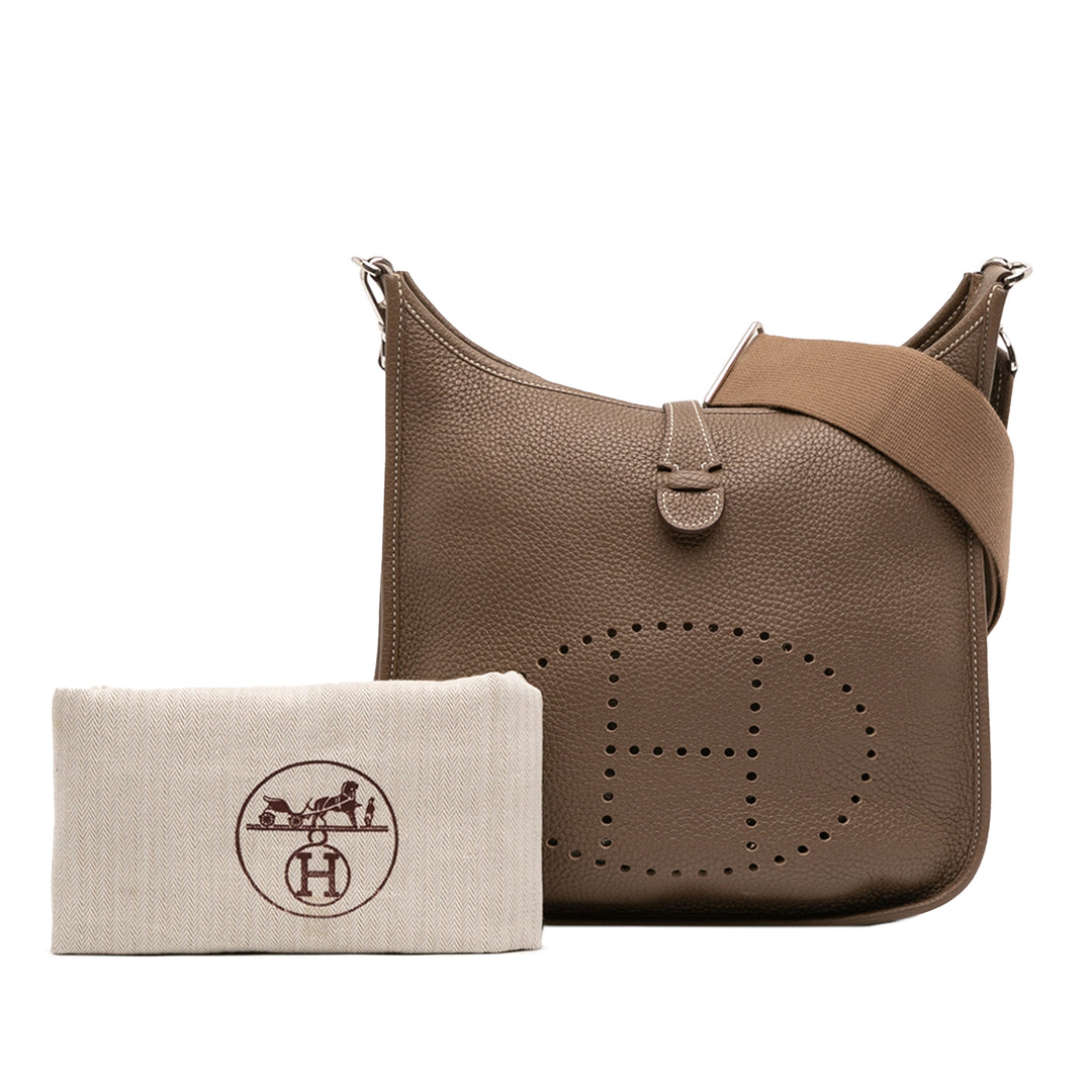 Hermès Clemence Evelyne III 29 Marron – GABY PARIS Authentique