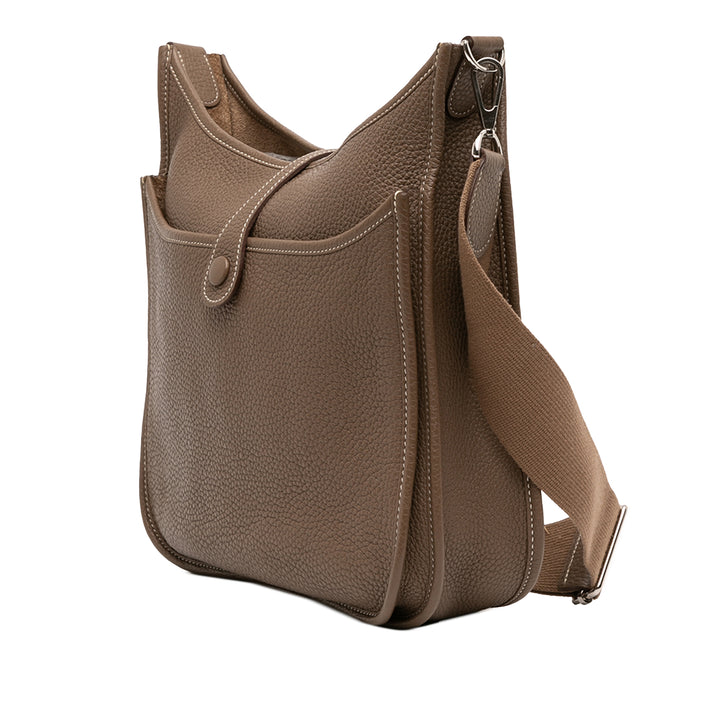 Hermès Clemence Evelyne III 29 Marron – GABY PARIS Authentique