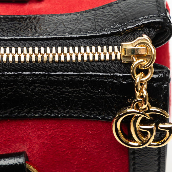 Gucci Small Daim Ophidia Sac cartable Rouge