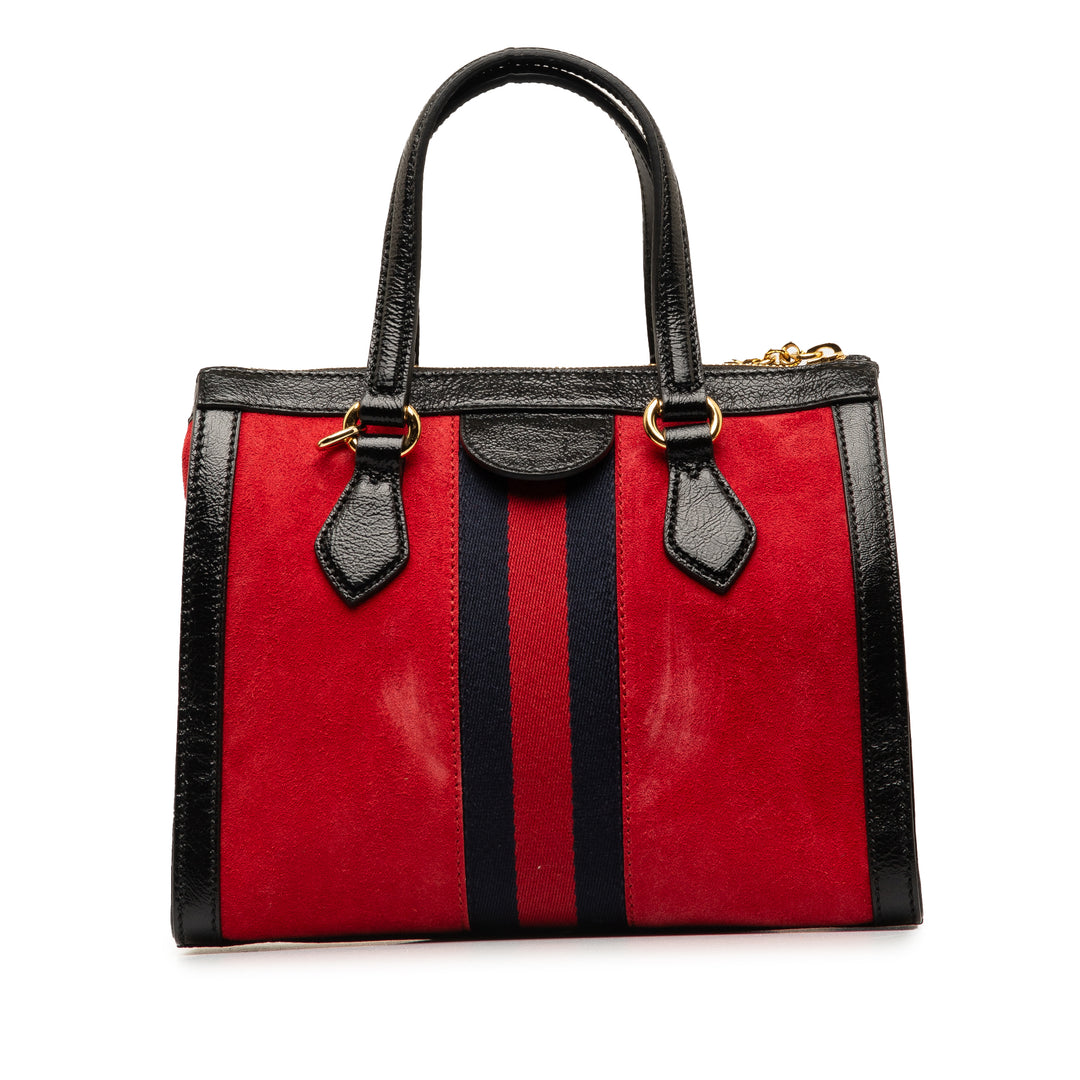 Gucci Small Daim Ophidia Sac cartable Rouge