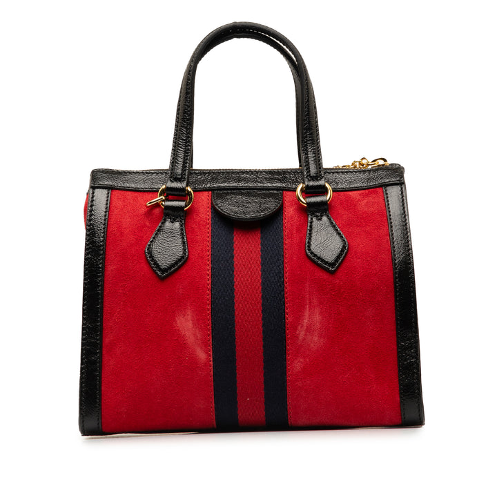 Gucci Small Daim Ophidia Sac cartable Rouge