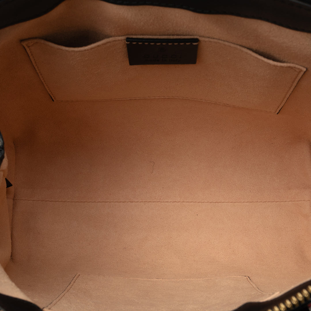 Gucci Small Daim Ophidia Sac cartable Rouge