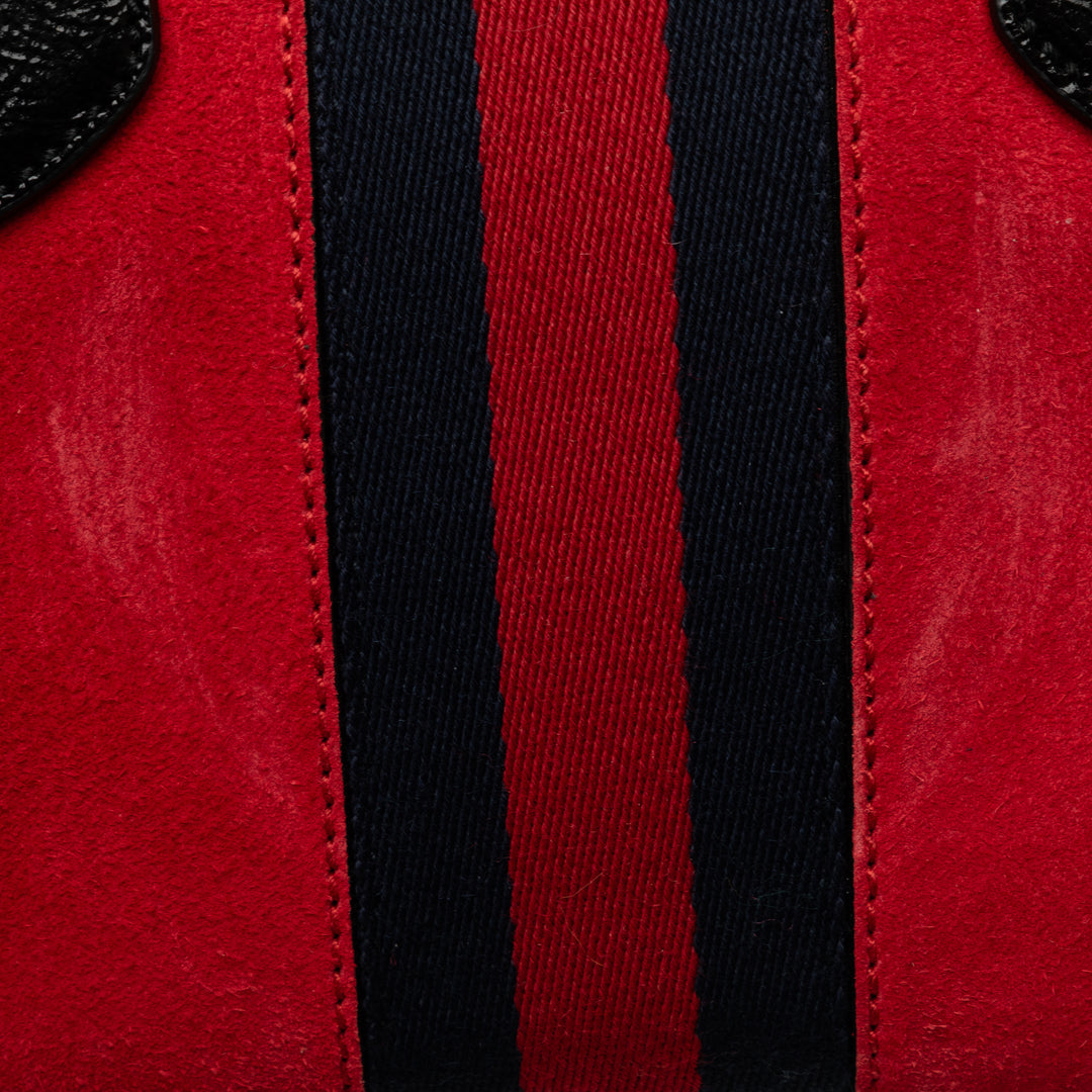 Gucci Small Daim Ophidia Sac cartable Rouge