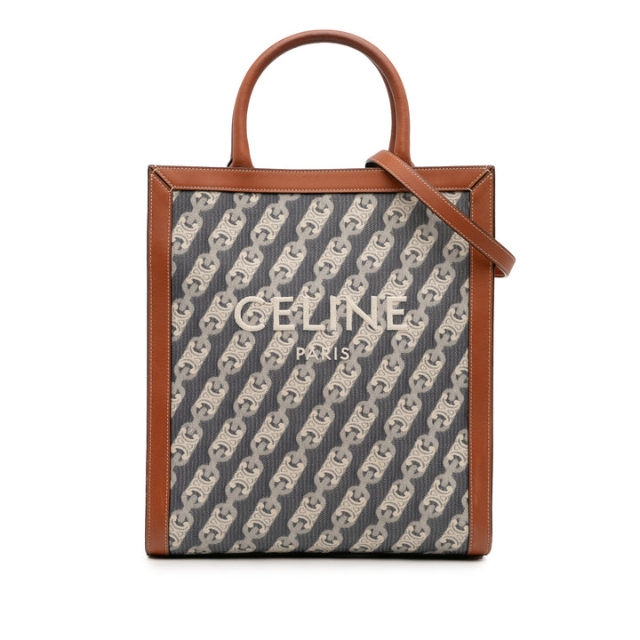 Celine Small Triomphe Toile Maillon Cabas vertical
