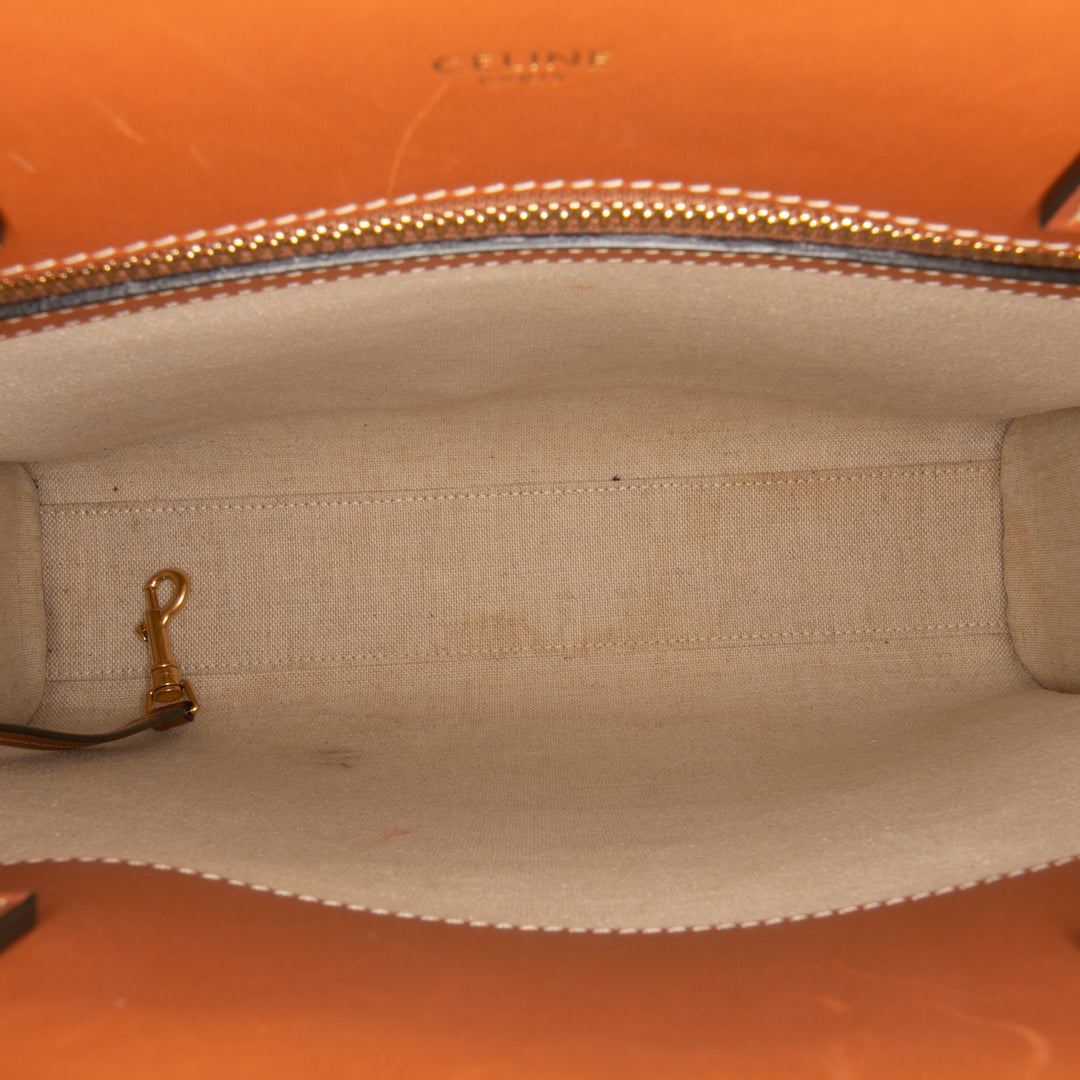 Celine Small Triomphe Toile Maillon Cabas vertical