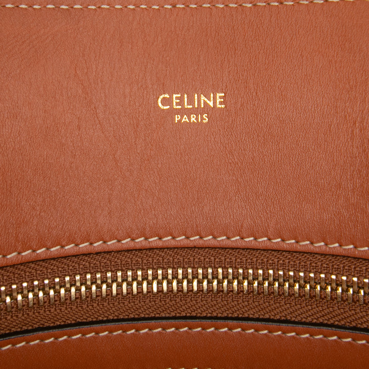 Celine Small Triomphe Toile Maillon Cabas vertical