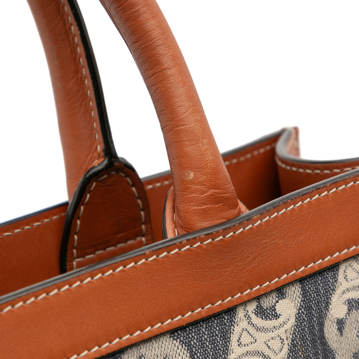 Celine Small Triomphe Toile Maillon Cabas vertical