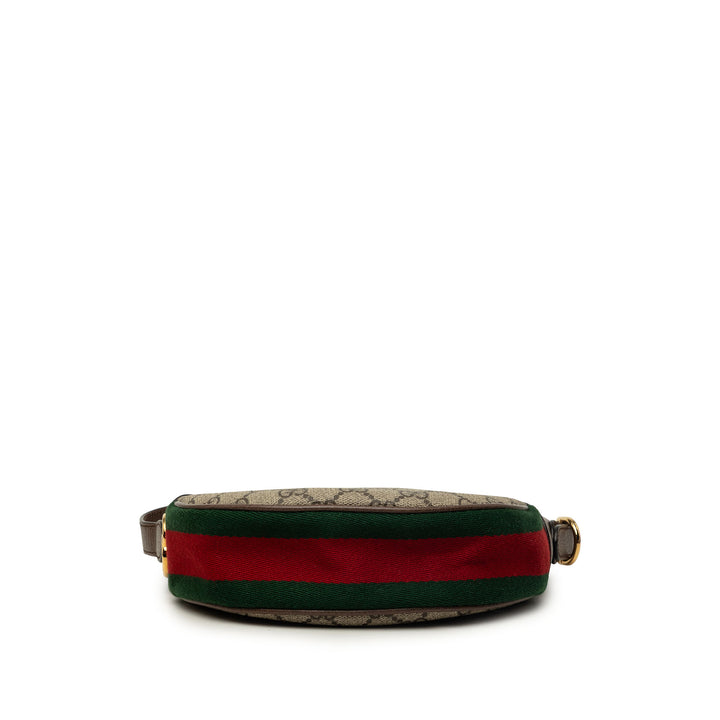 Gucci Sac porté épaule Web Ophidia GG Supreme Mini Beige – vue 3 – GABY PARIS