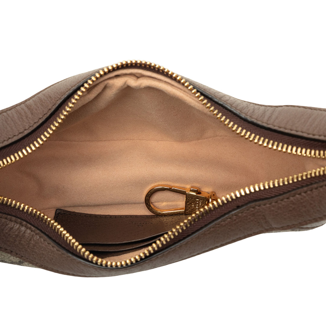 Gucci Sac porté épaule Web Ophidia GG Supreme Mini Beige – vue 4 – GABY PARIS