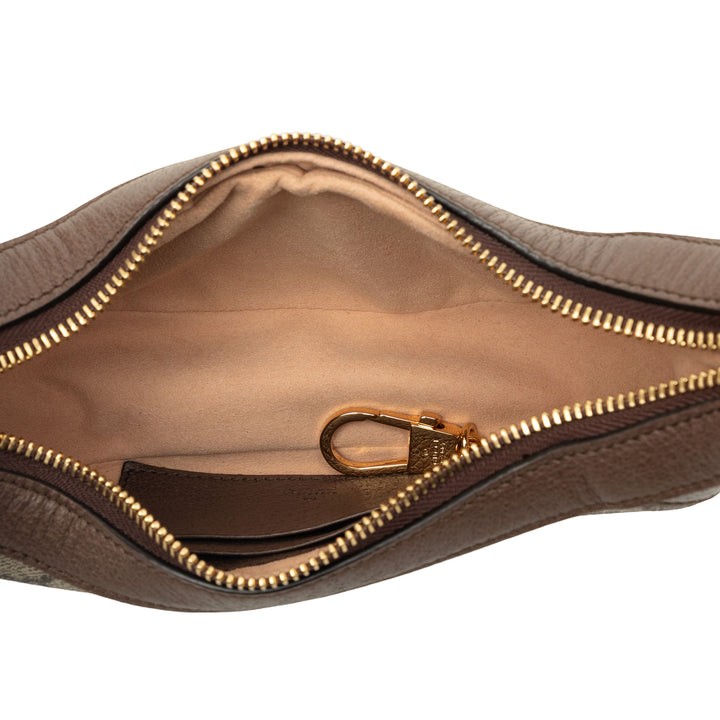 Gucci Sac porté épaule Web Ophidia GG Supreme Mini Beige – vue 4 – GABY PARIS