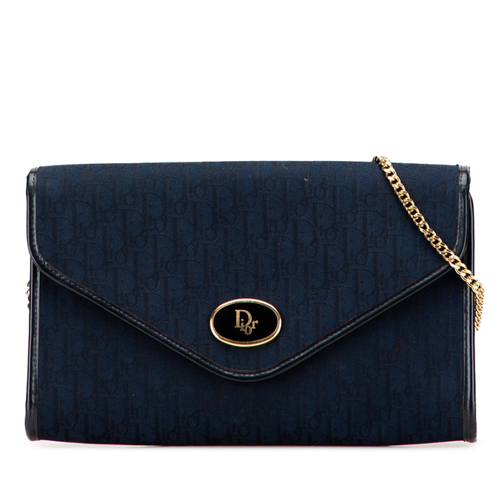 Dior Oblique Toile Chain Sac bandoulière Bleu – GABY PARIS Authentique