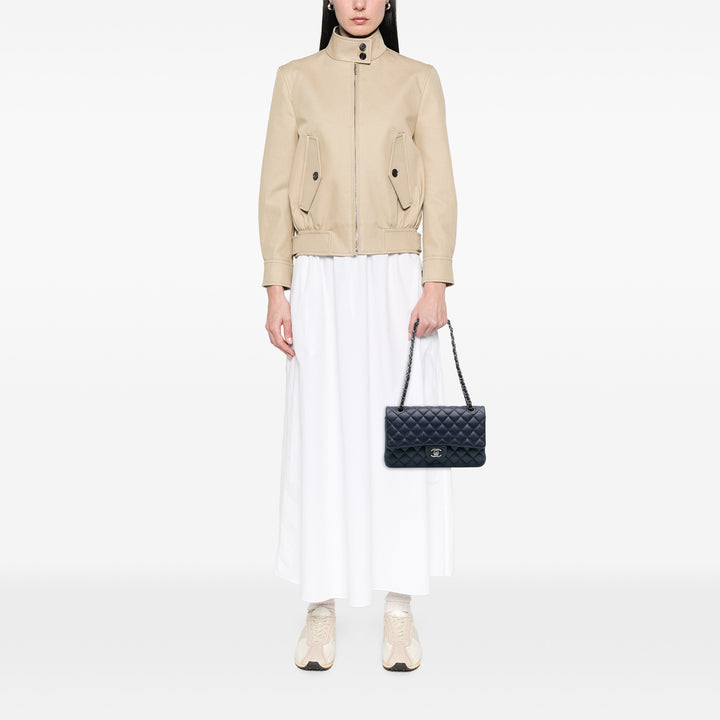 Chanel Medium Classic Cuir d’agneau Double rabat Bleu – GABY PARIS Authentique