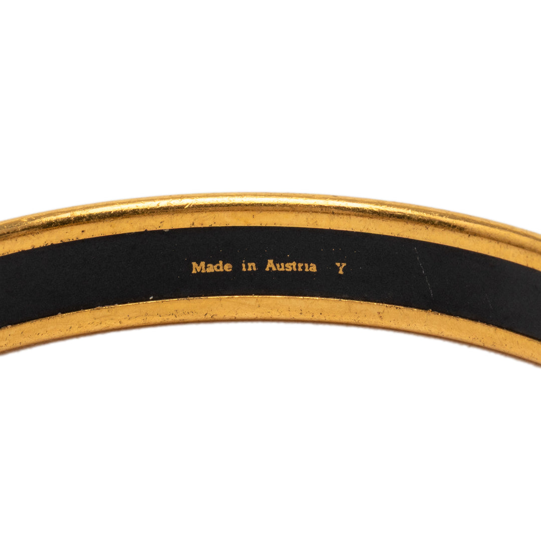 Hermès Narrow Pompons Émail Bangle 65