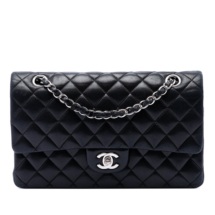 Classic Double rabat Jumbo Cuir d'agneau Noir