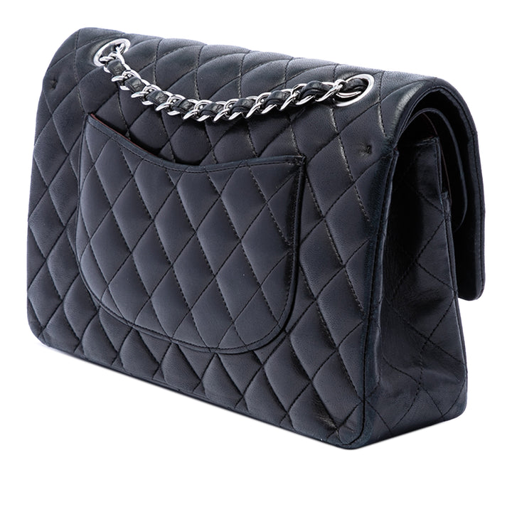 Classic Double rabat Jumbo Cuir d'agneau Noir