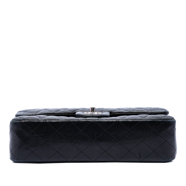 Classic Double rabat Jumbo Cuir d'agneau Noir