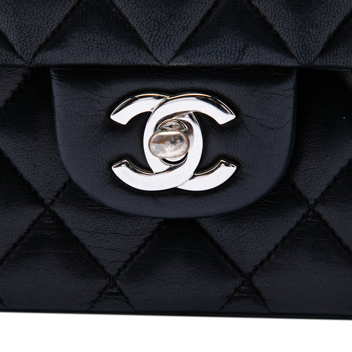 Classic Double rabat Jumbo Cuir d'agneau Noir