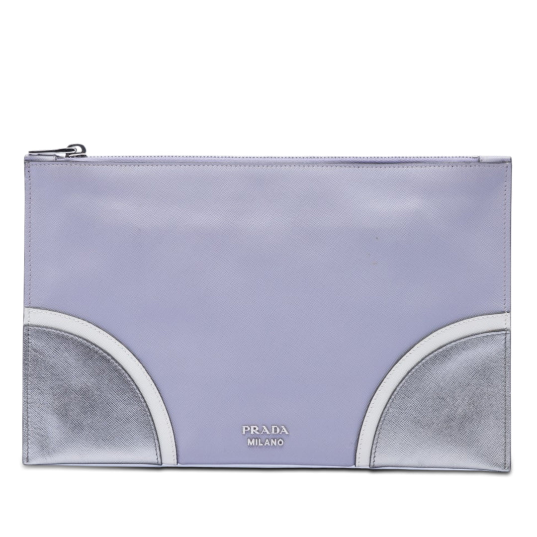 Prada Tricolor Saffiano Pochette