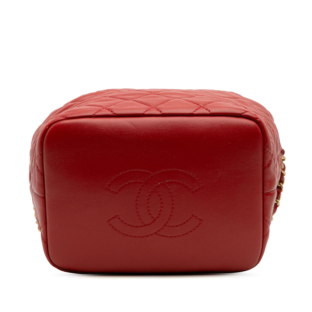 Chanel Small Matelassé Cuir d’agneau Perfect Meeting Hobo
