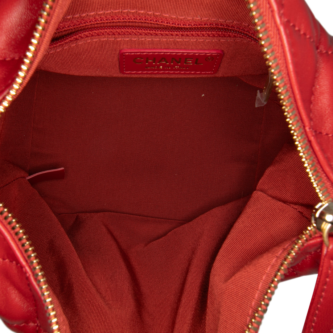 Chanel Small Matelassé Cuir d’agneau Perfect Meeting Hobo