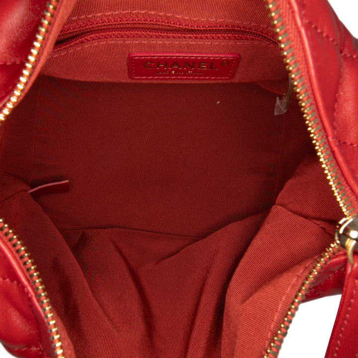 Chanel Small Matelassé Cuir d’agneau Perfect Meeting Hobo