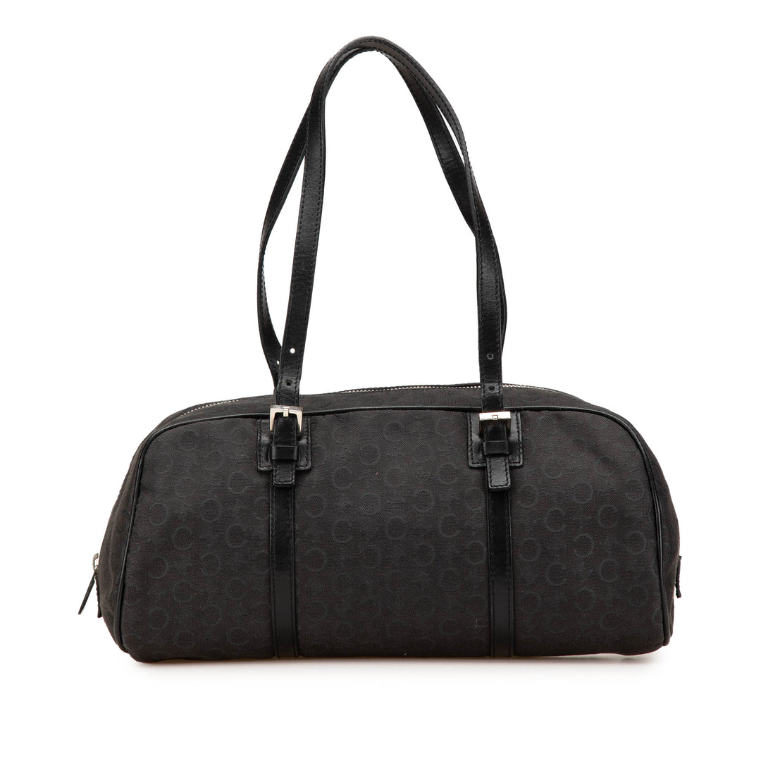 C Macadam Canvas Handbag Black - Gaby Paris