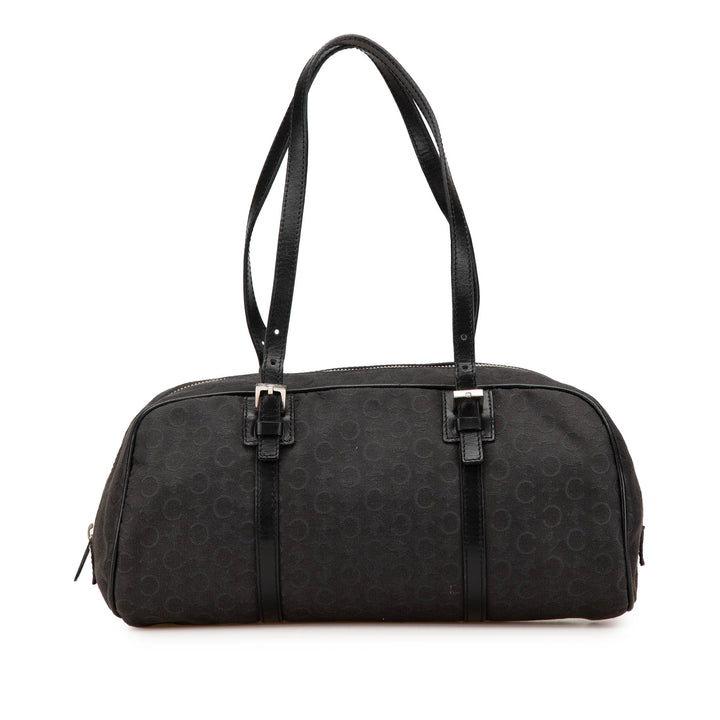 C Macadam Canvas Handbag Black - Gaby Paris