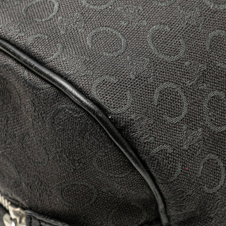 C Macadam Canvas Handbag Black - Gaby Paris