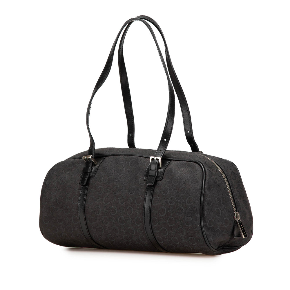 C Macadam Canvas Handbag Black - Gaby Paris