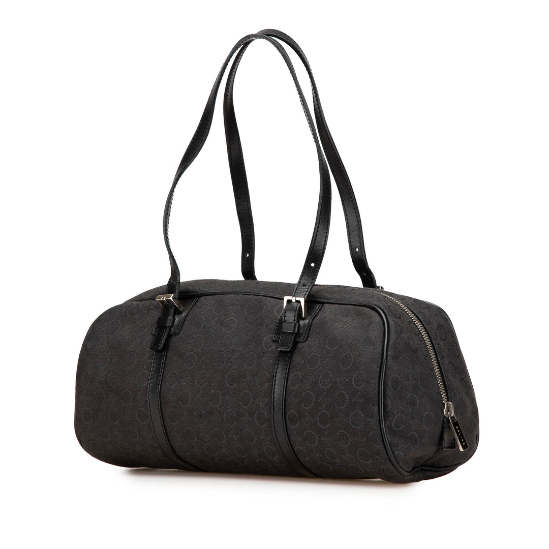C Macadam Canvas Handbag Black - Gaby Paris