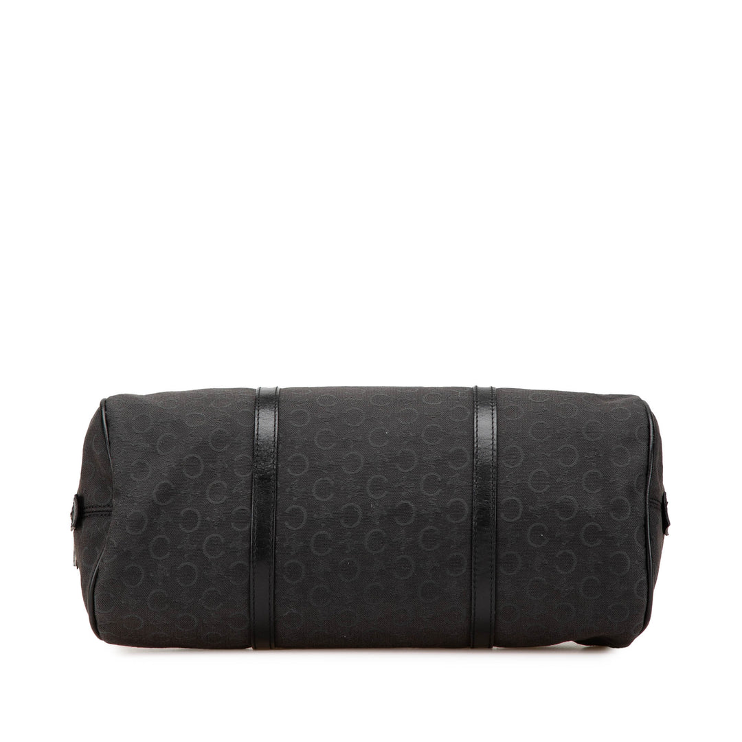 C Macadam Canvas Handbag Black - Gaby Paris