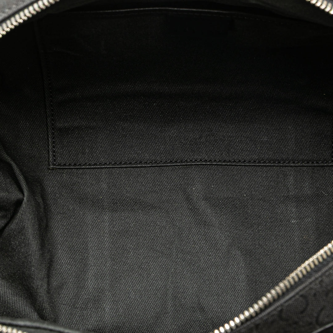 C Macadam Canvas Handbag Black - Gaby Paris