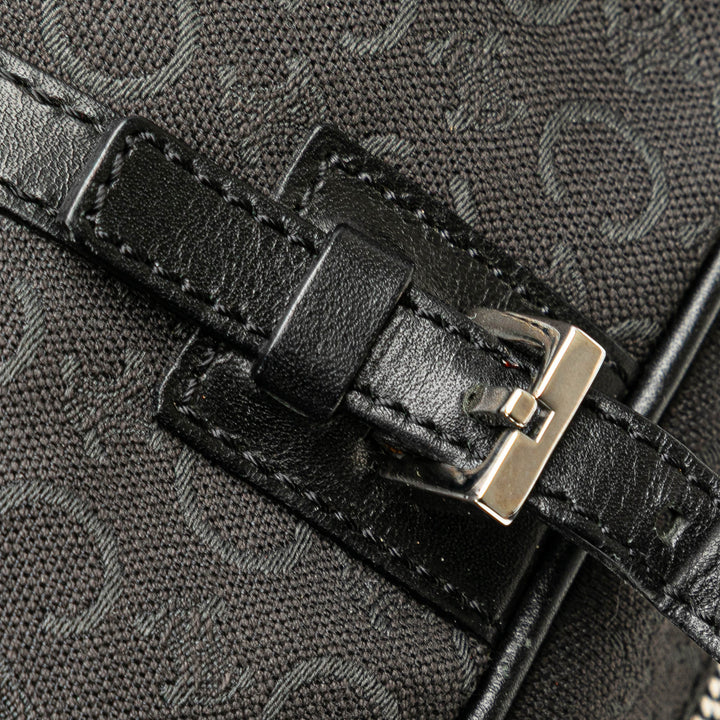 C Macadam Canvas Handbag Black - Gaby Paris