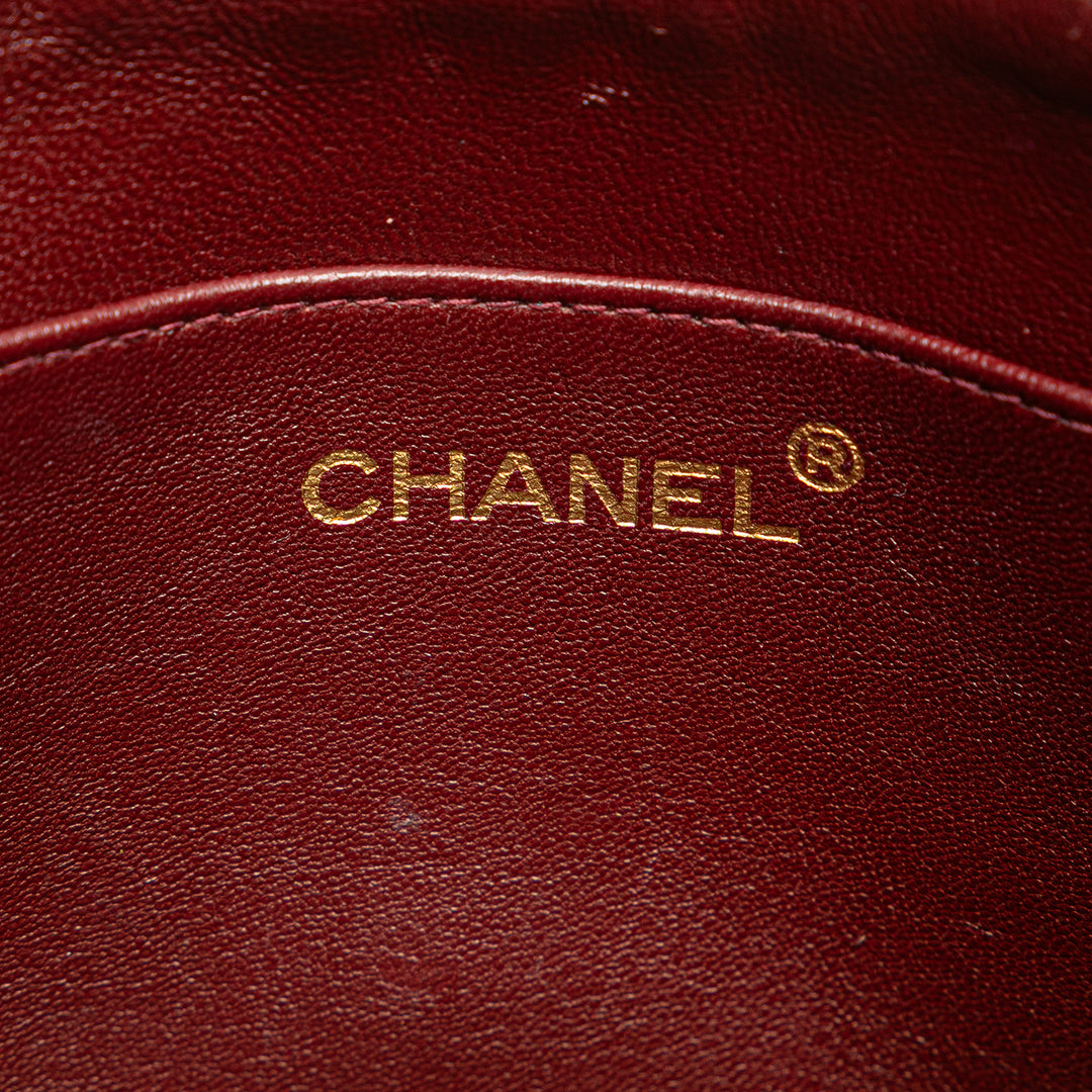 Chanel Quilted Cuir d’agneau Chain Sac à main Noir
