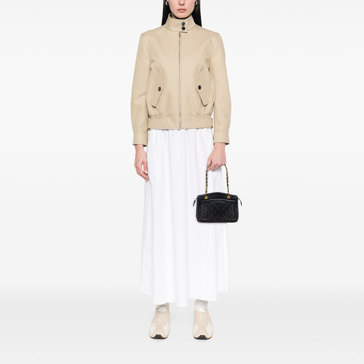 Chanel Quilted Cuir d’agneau Chain Sac à main Noir