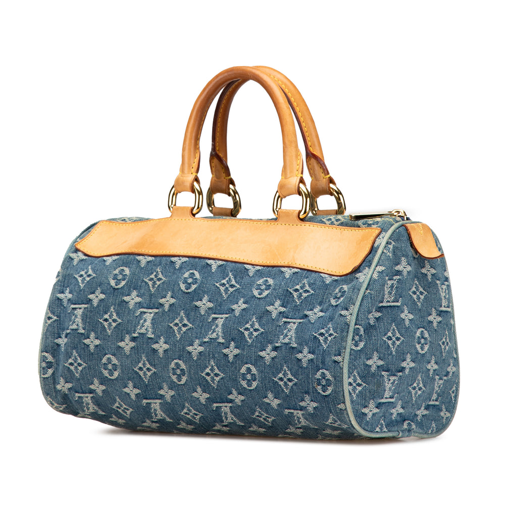Monogram Denim Neo Speedy 30 Blue - Gaby Paris