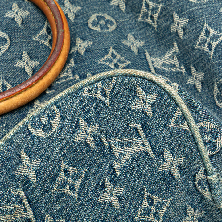 Monogram Denim Neo Speedy 30 Blue - Gaby Paris