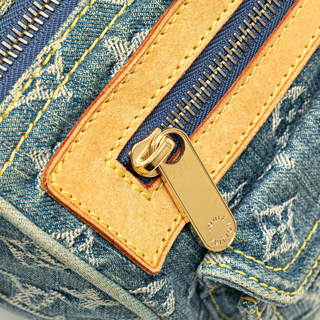 Monogram Denim Neo Speedy 30 Blue - Gaby Paris